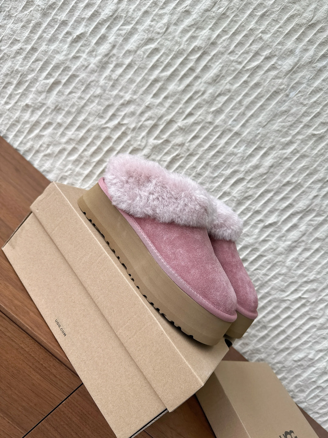 UGG Sheepskin Fur-Lined Slippers – Autumn/Winter Collection