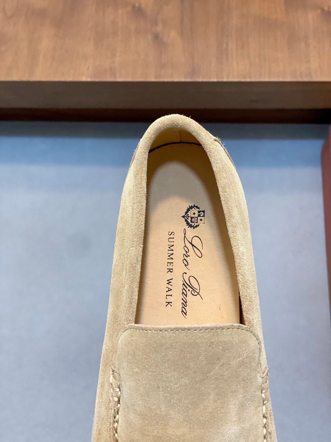 Loro Piana Suede Leather Slip-On Loafers