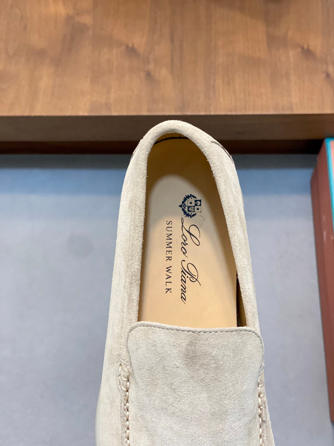 Loro Piana Suede Leather Slip-On Loafers