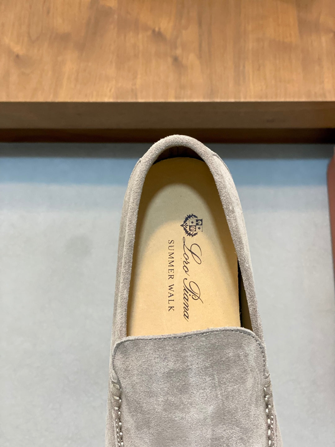 Loro Piana Suede Leather Slip-On Loafers