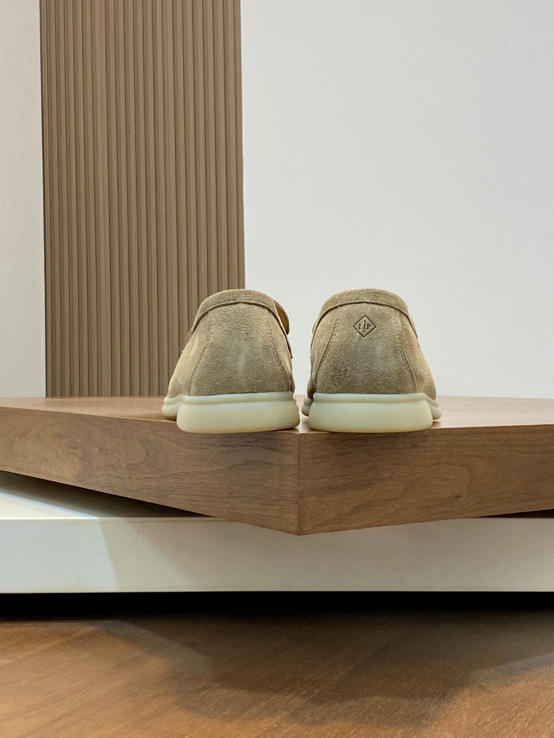 Loro Piana Suede Leather Slip-On Loafers