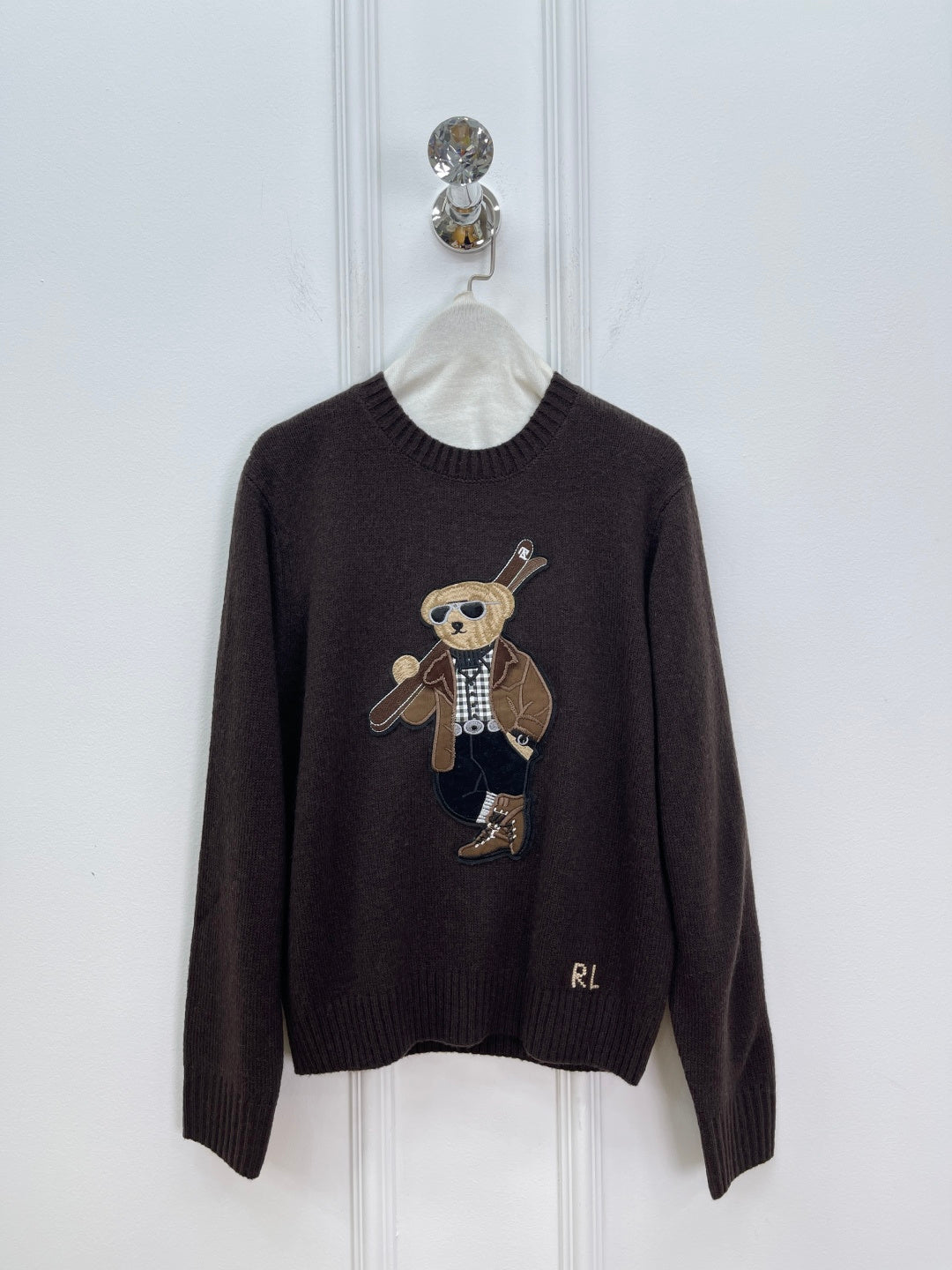 Ralph Lauren Polo Bear Cashmere Wool Knit Sweater