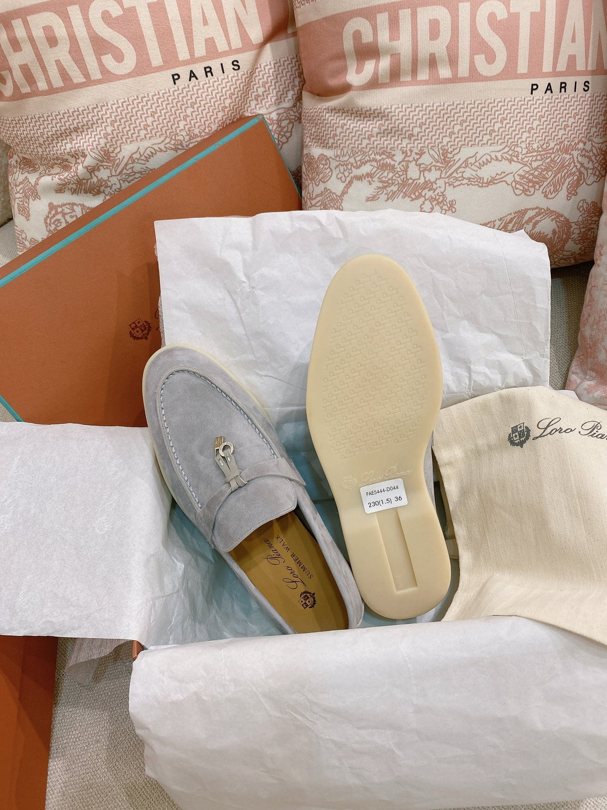 Loro Piana Glossy Cashmere Loafers