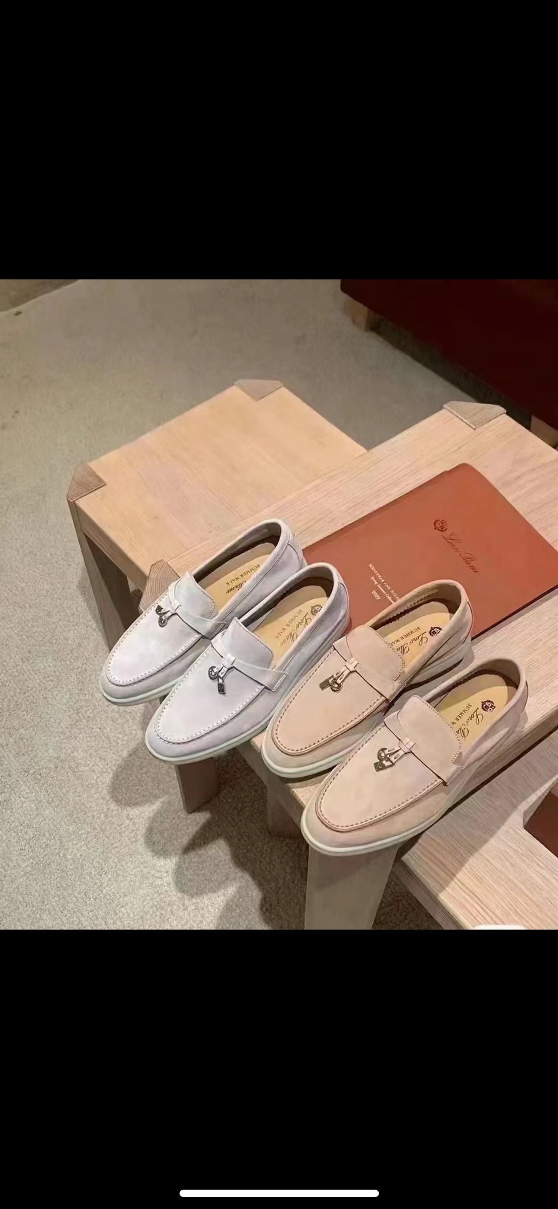Loro Piana Glossy Cashmere Loafers