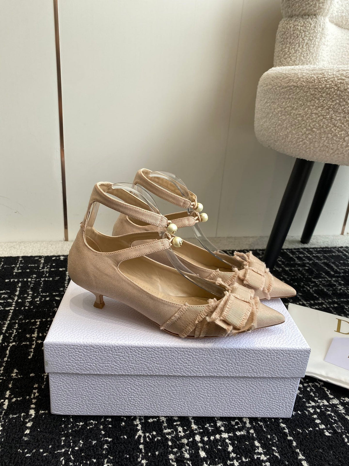 Dior J'Adior Jolie Pearl Pointed-Toe Pumps – 2024SS