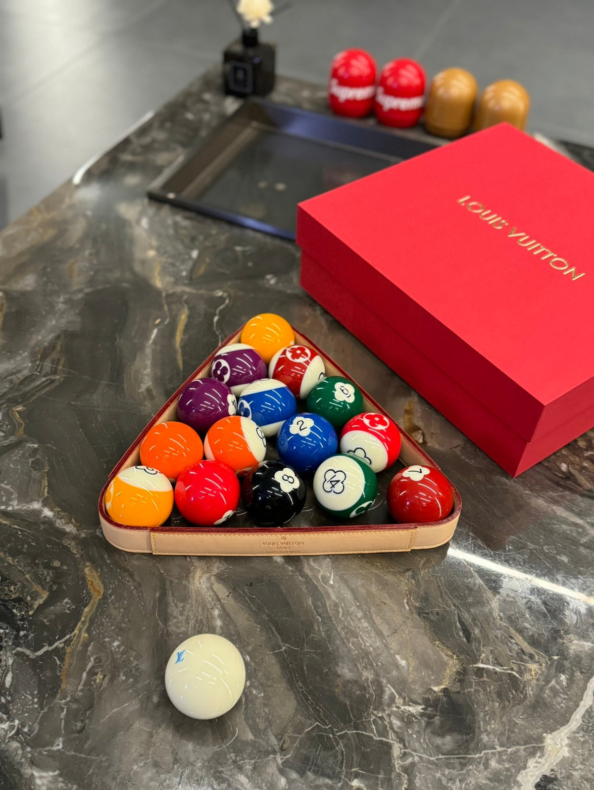 Louis Vuitton Floral Billiard Set