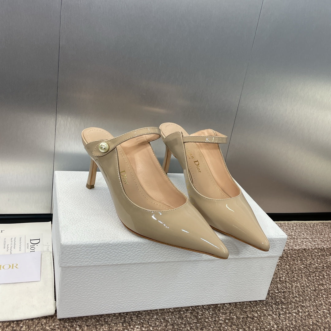 Dior J'Adior Jolie Pearl Pointed-Toe Mules – 2024 Spring/Summer Collection