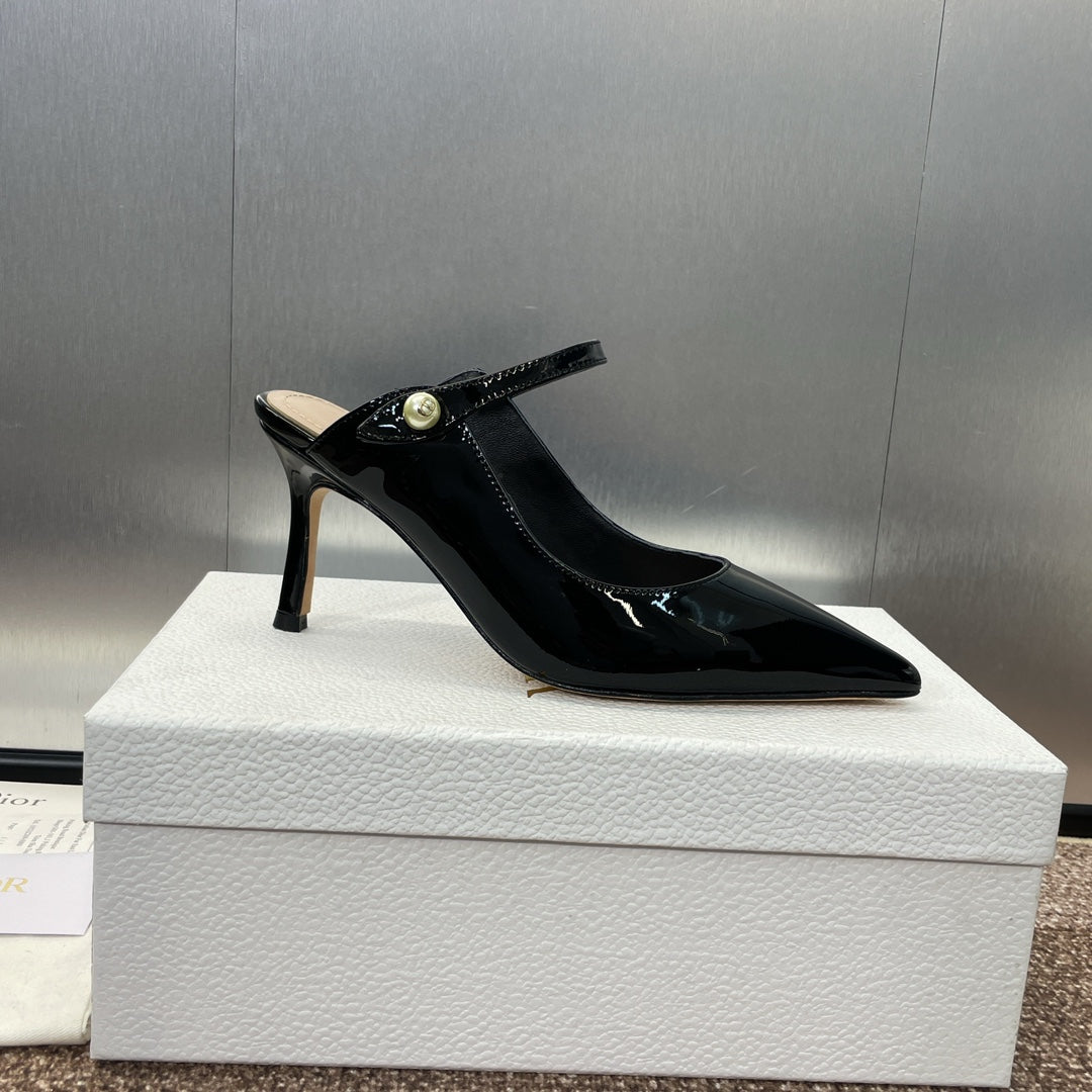 Dior J'Adior Jolie Pearl Pointed-Toe Mules – 2024 Spring/Summer Collection