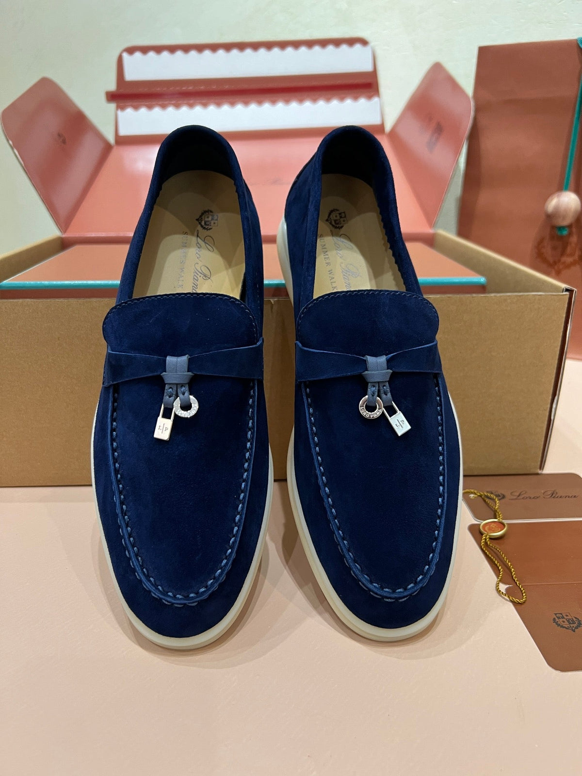 Loro Piana Classic Suede Backless Mules