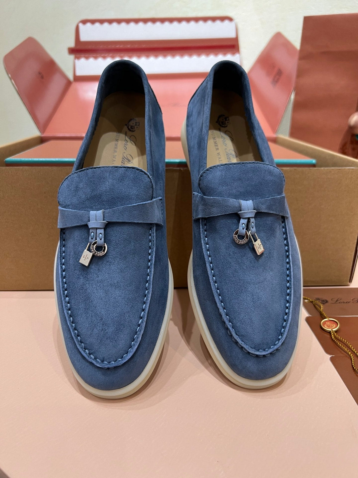 Loro Piana Classic Suede Backless Mules