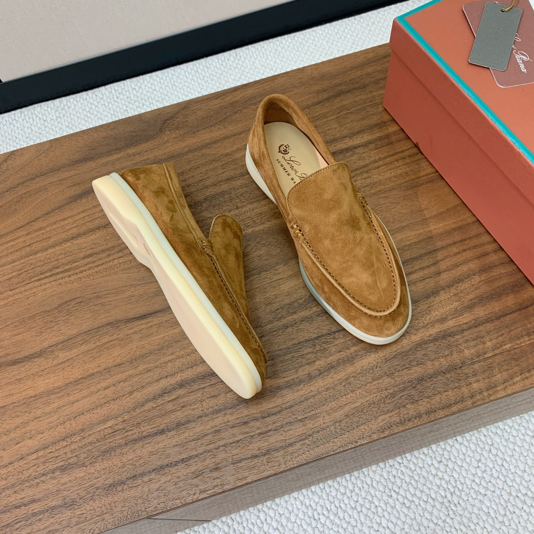 Loro Piana Glossy Cashmere Loafers