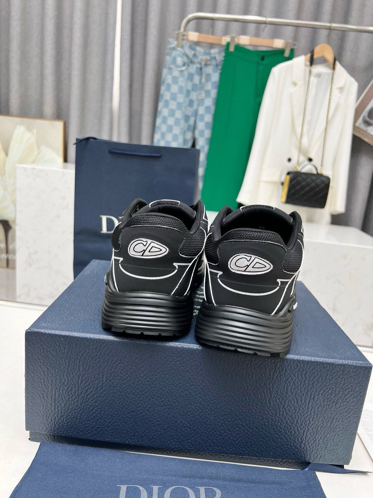 Dior B30 Unisex Mesh and Leather Sneakers