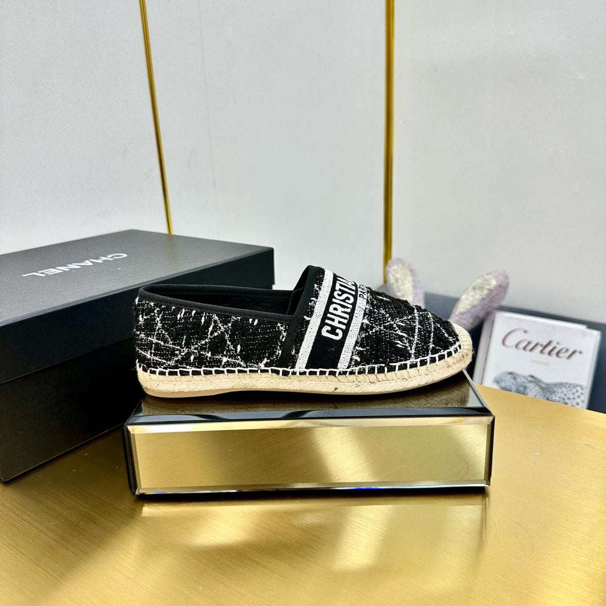 Dior Granville Embroidered Espadrille Flats