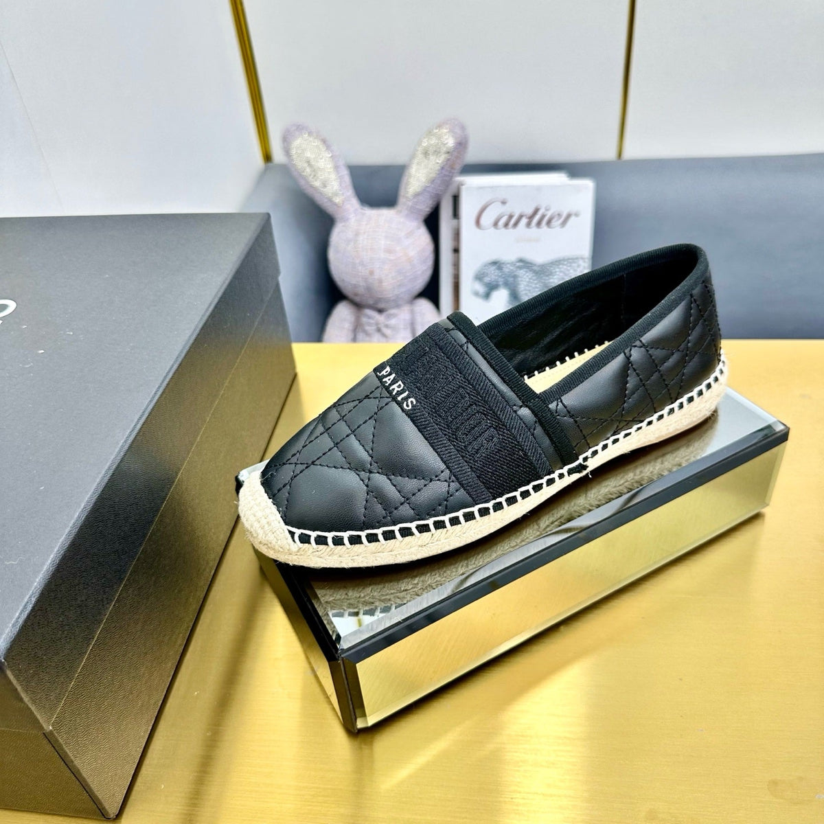 Dior Granville Embroidered Espadrille Flats