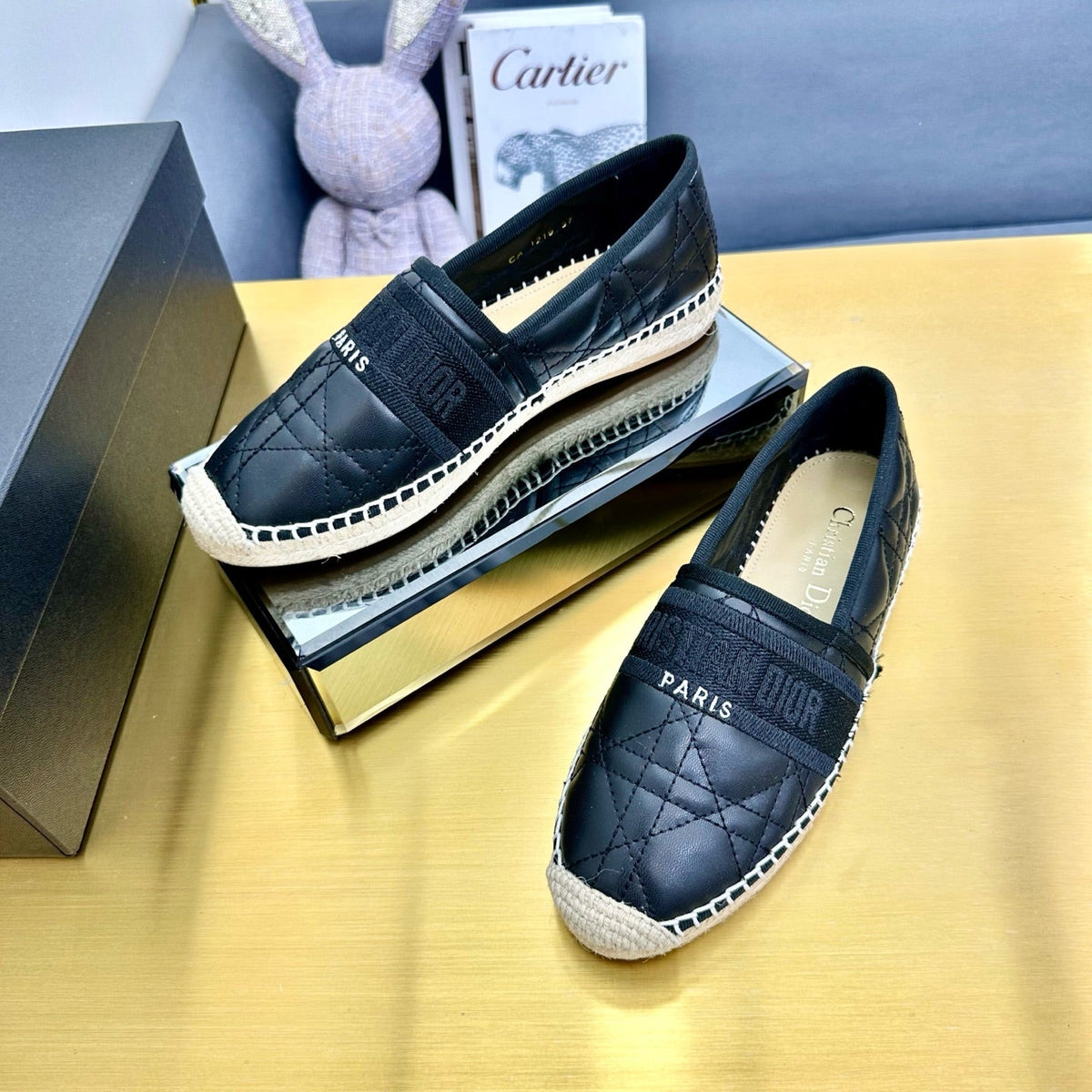 Dior Granville Embroidered Espadrille Flats