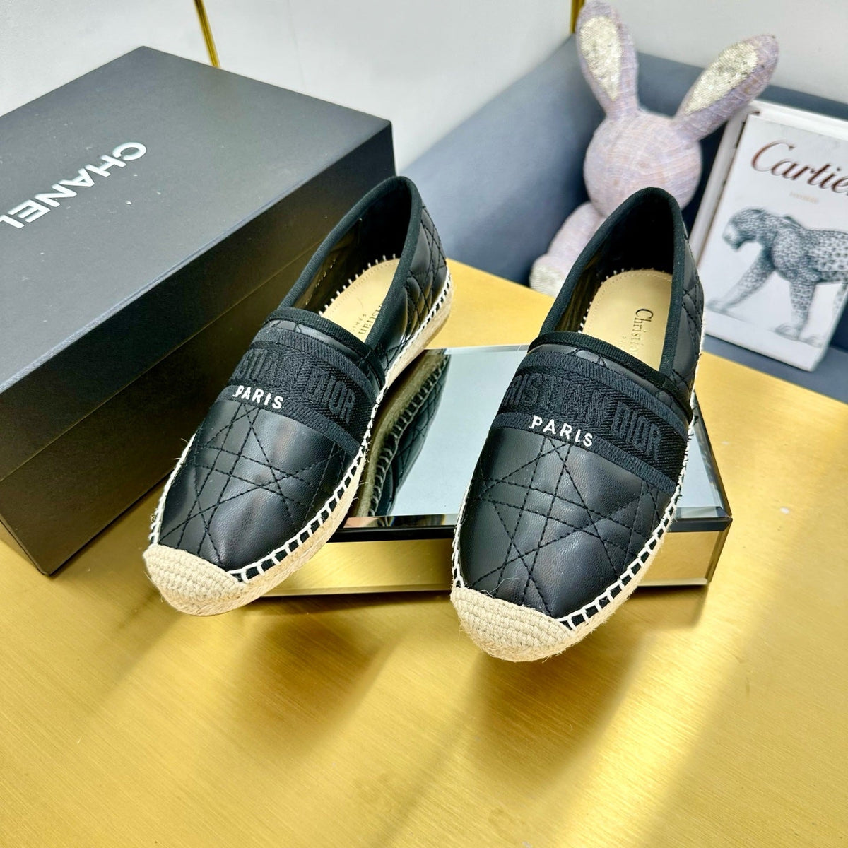 Dior Granville Embroidered Espadrille Flats