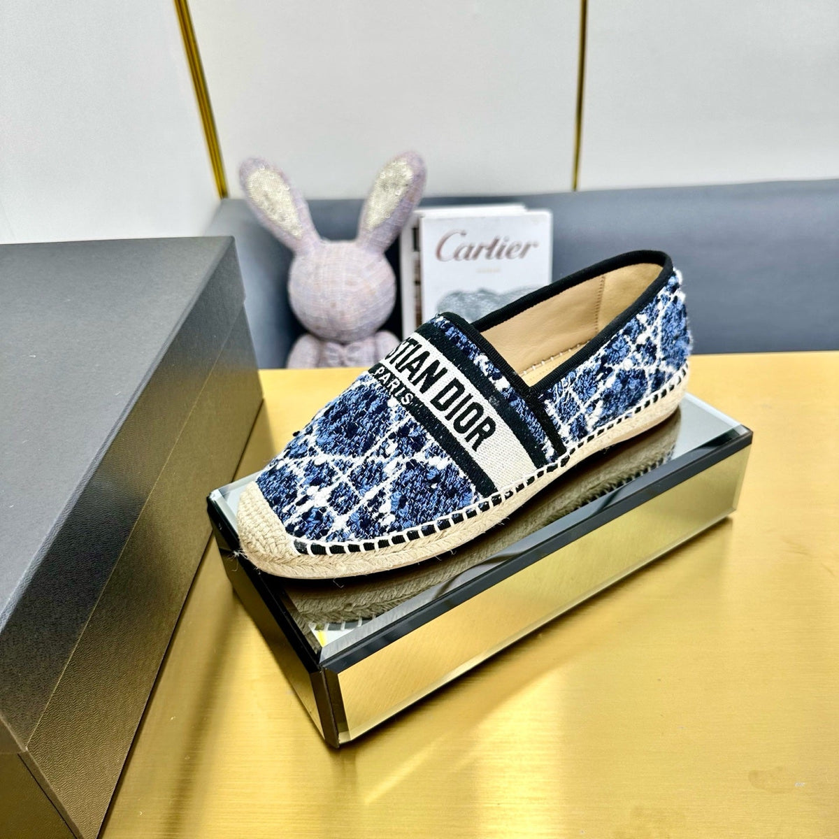 Dior Granville Embroidered Espadrille Flats