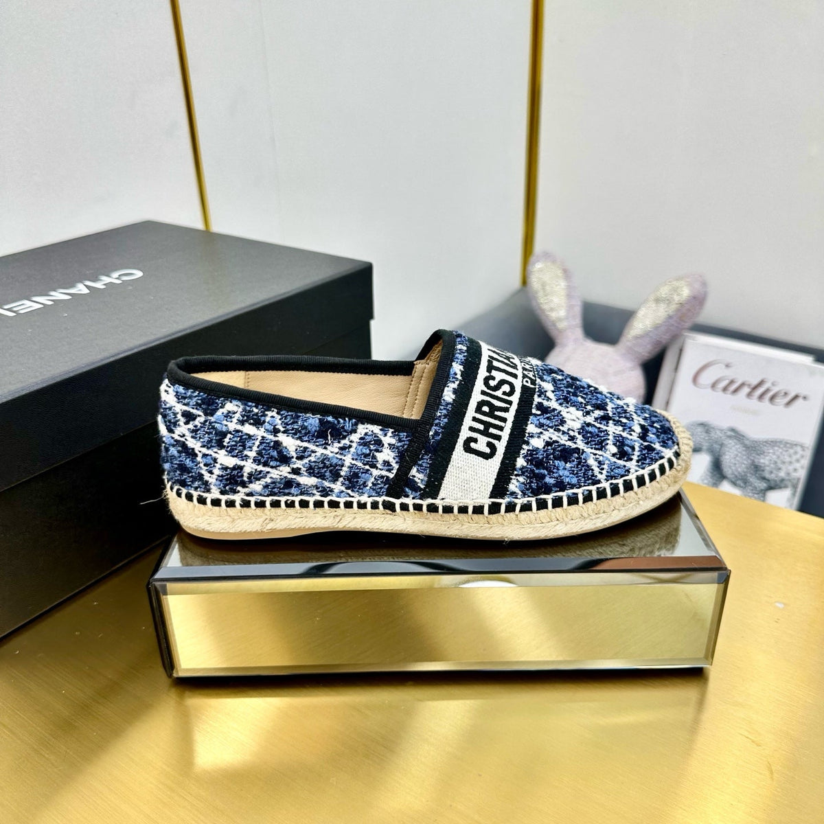 Dior Granville Embroidered Espadrille Flats