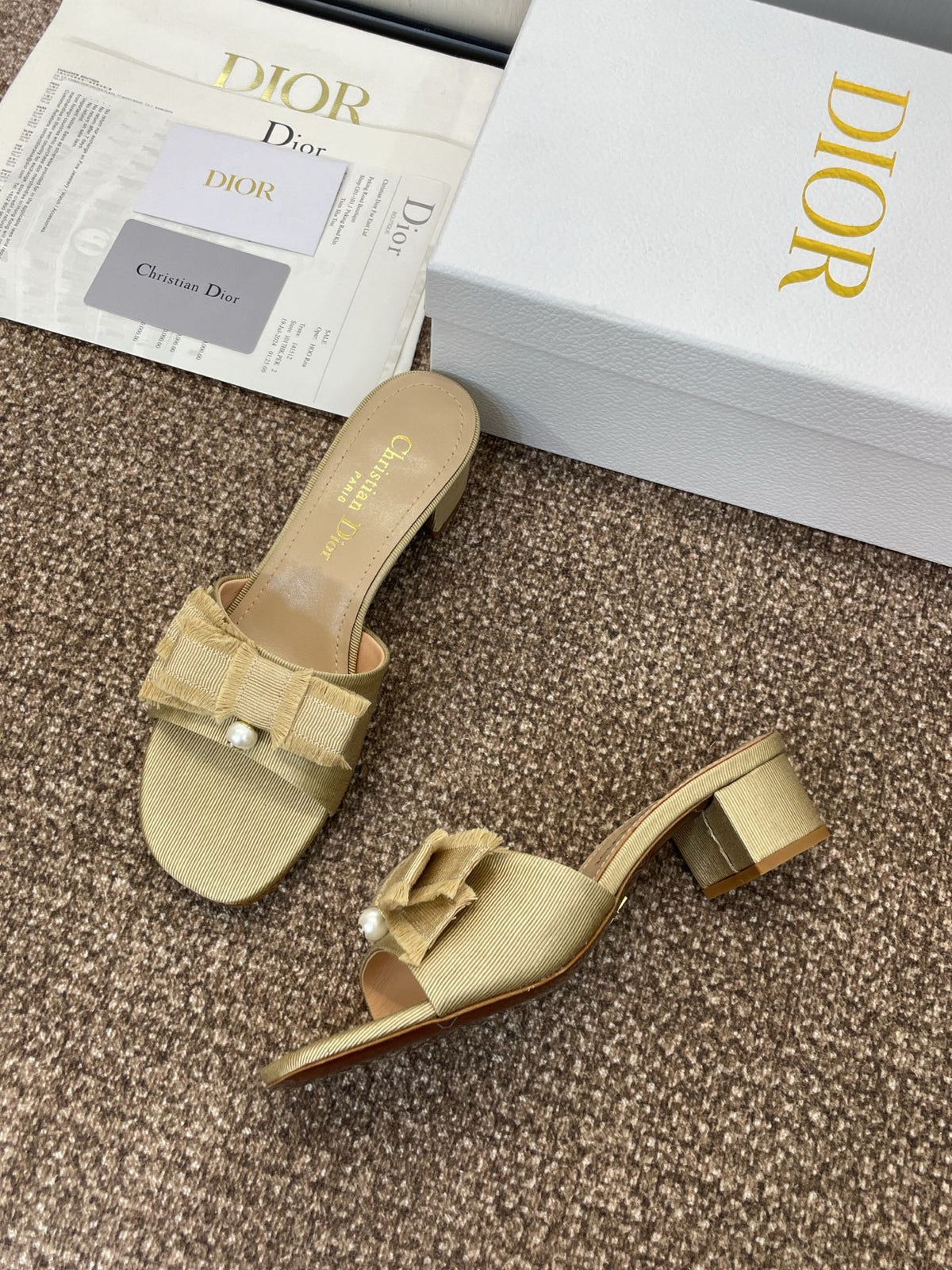 Dior J'Adior Adiorble Tassel Peep-Toe Heeled Sandals – 2025 Spring/Summer Collection