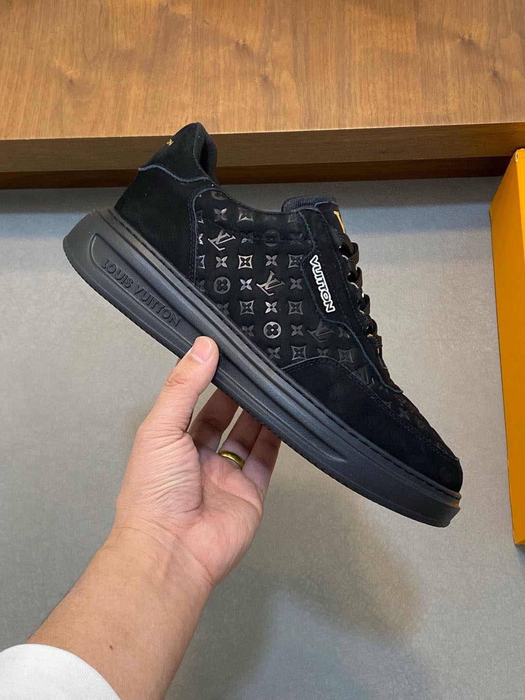 Louis Vuitton Embossed Calfskin Sneakers