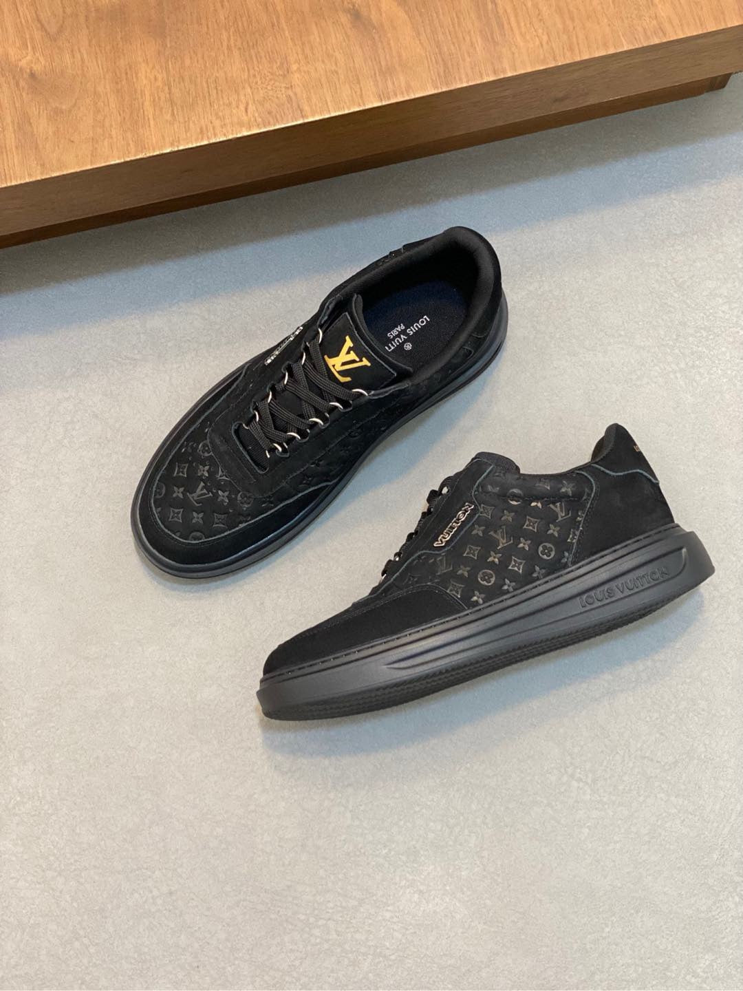 Louis Vuitton Embossed Calfskin Sneakers