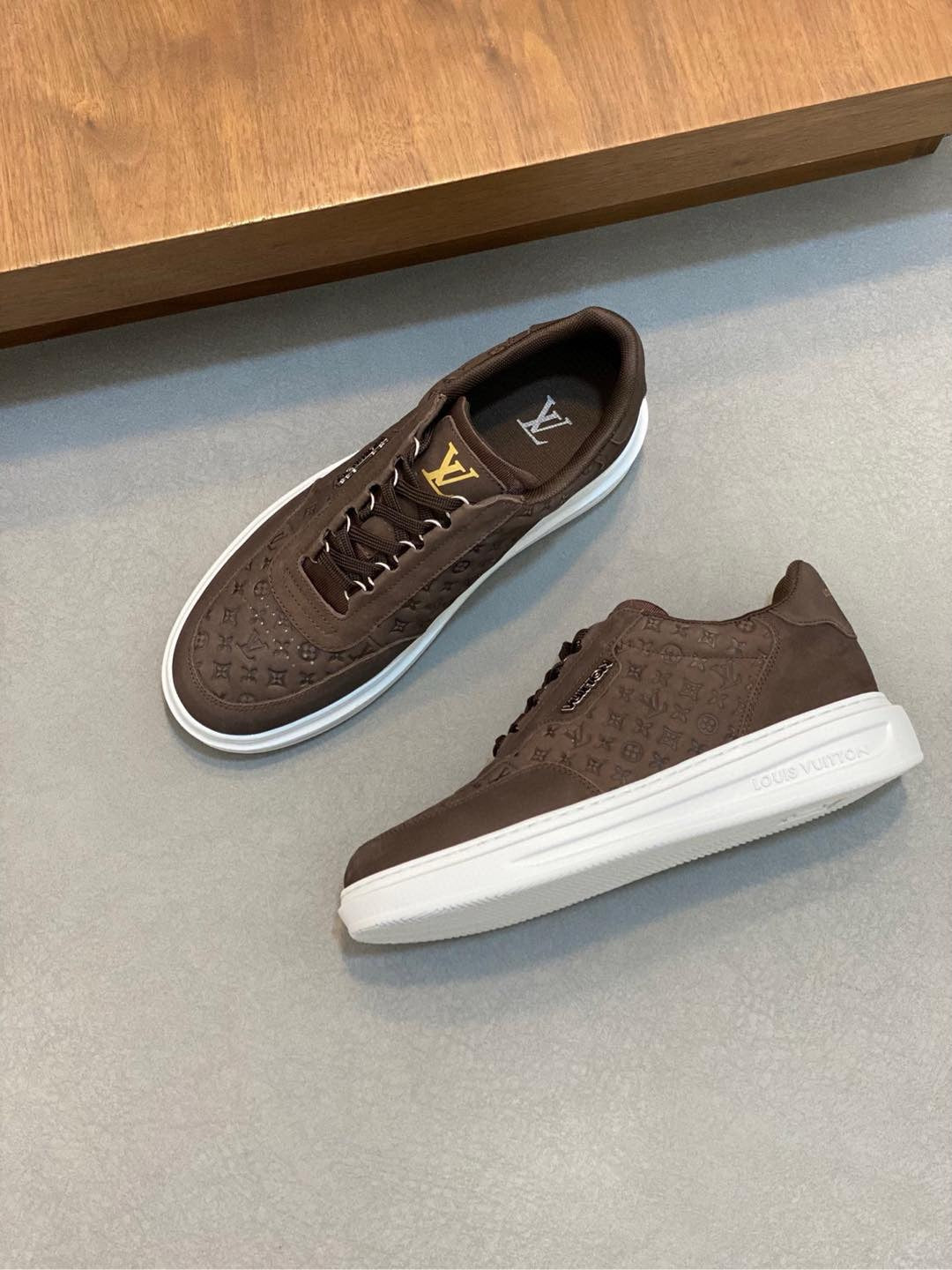 Louis Vuitton Embossed Calfskin Sneakers