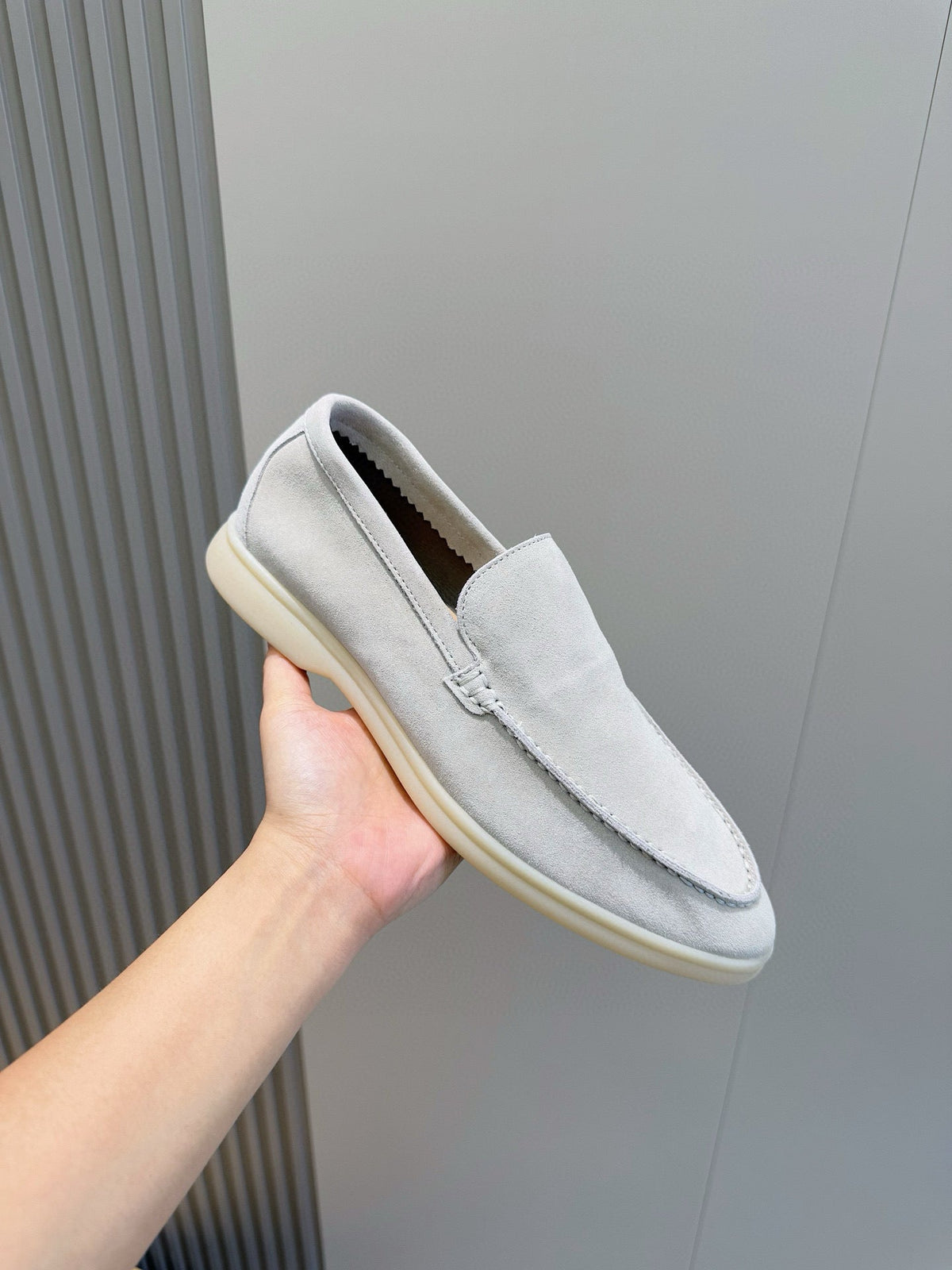 Loro Piana Italian Handmade Suede Loafers