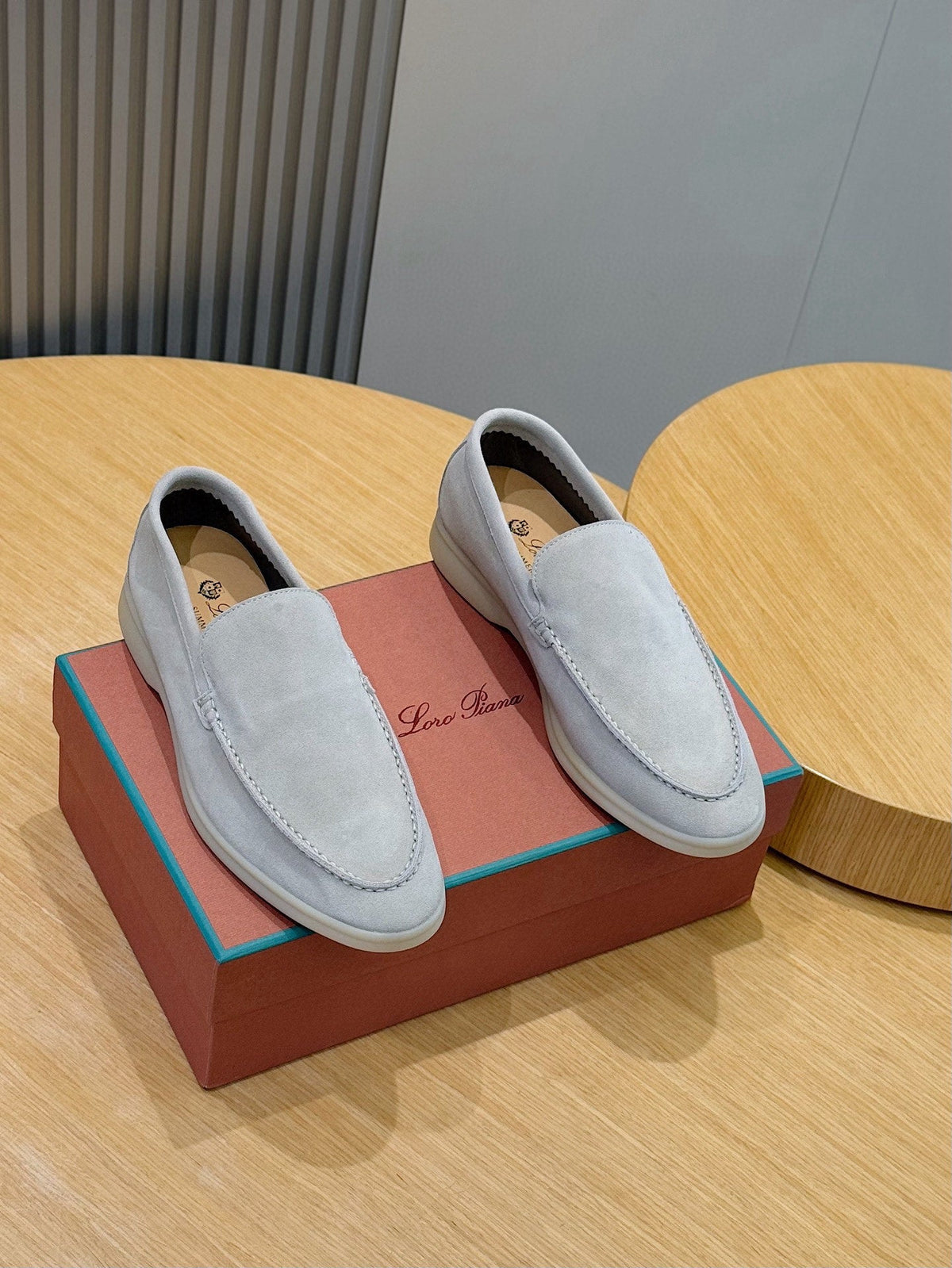 Loro Piana Italian Handmade Suede Loafers