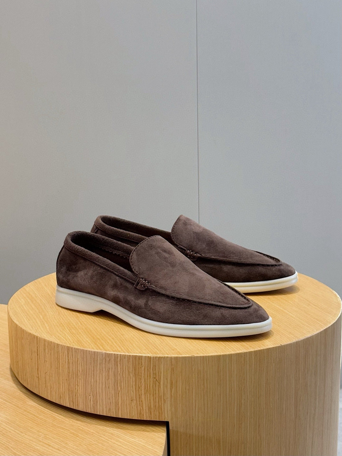 Loro Piana Italian Handmade Suede Loafers