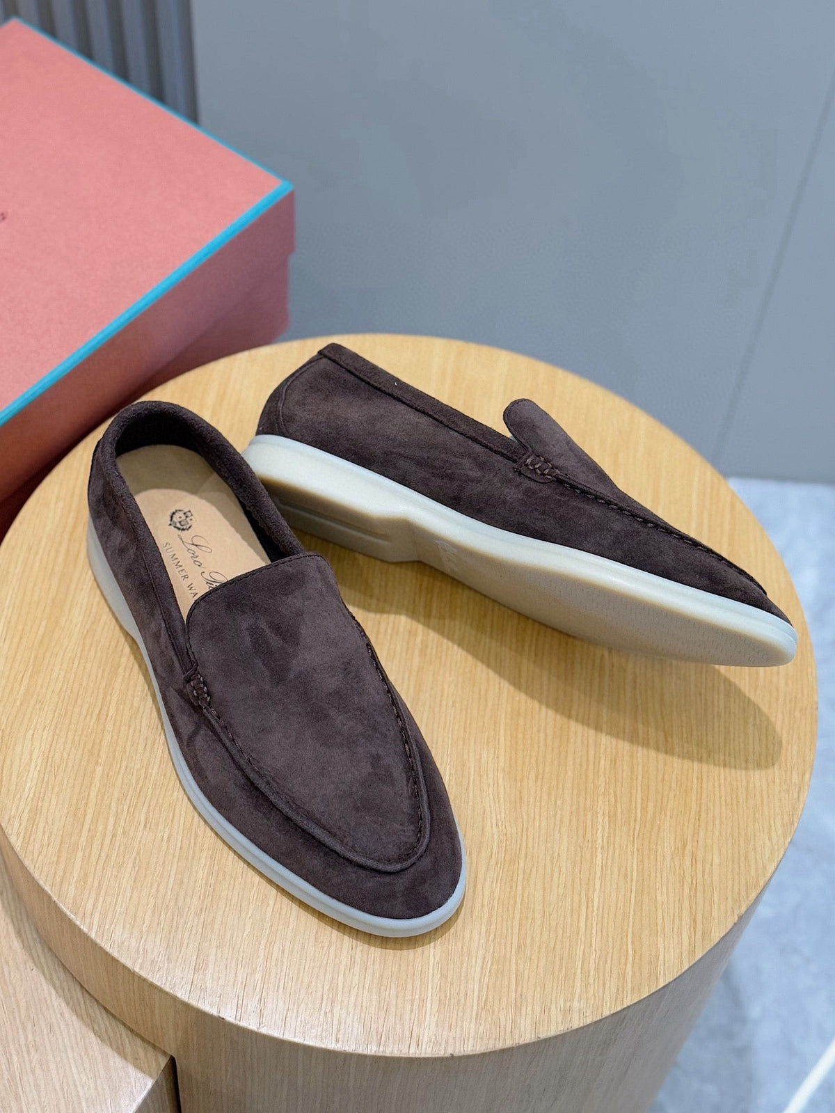 Loro Piana Italian Handmade Suede Loafers