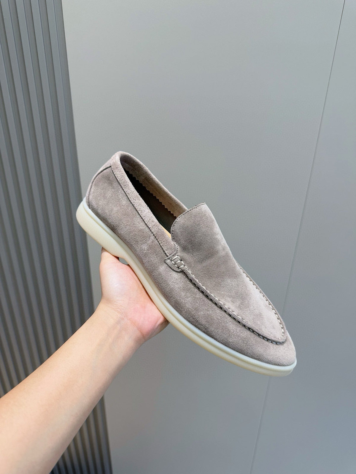 Loro Piana Italian Handmade Suede Loafers