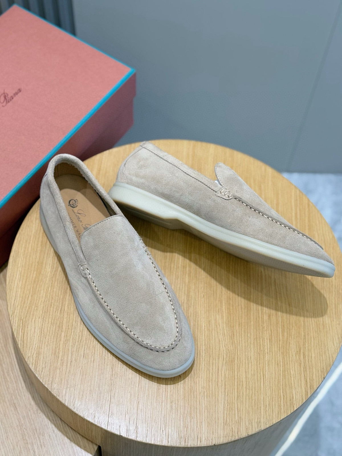 Loro Piana Italian Handmade Suede Loafers