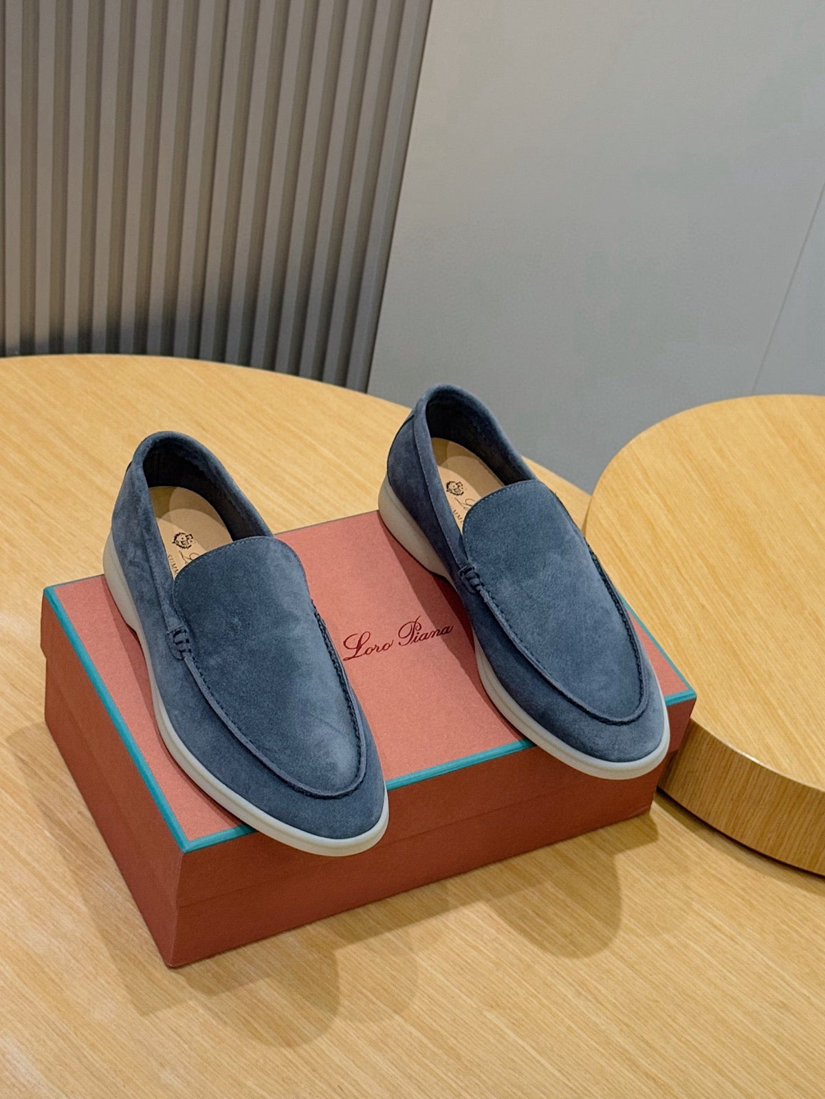 Loro Piana Italian Handmade Suede Loafers