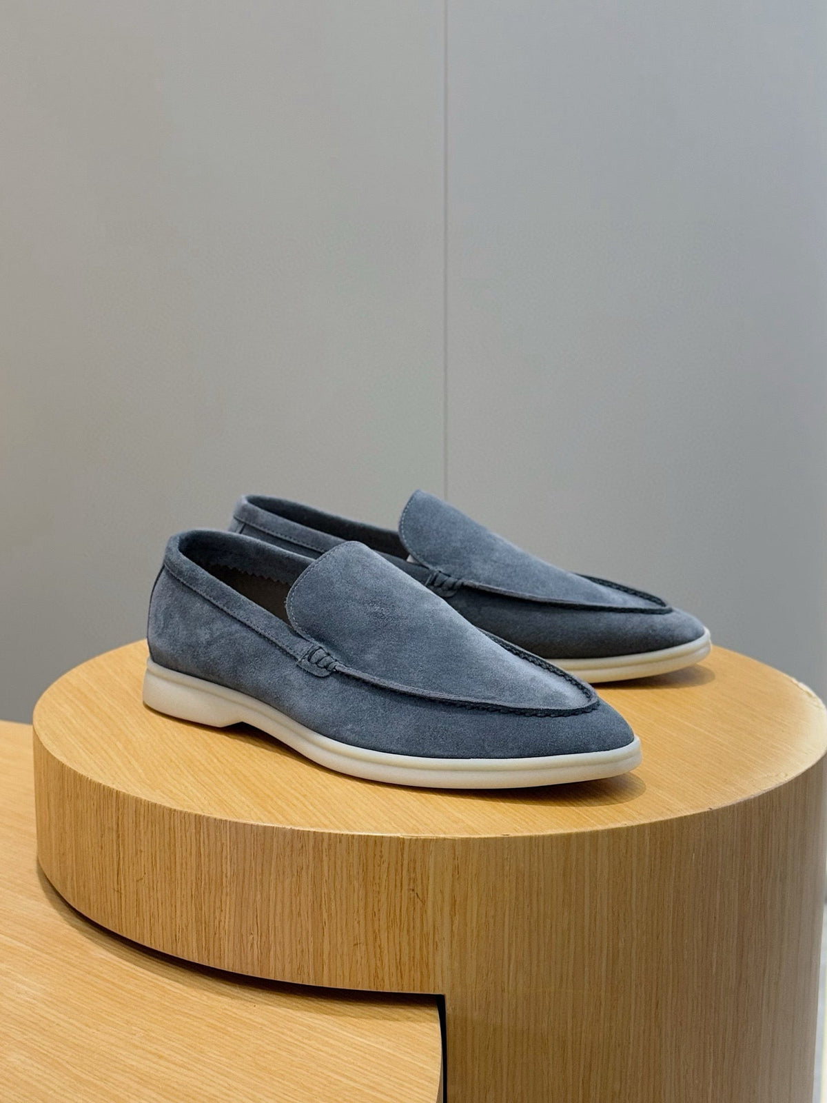 Loro Piana Italian Handmade Suede Loafers