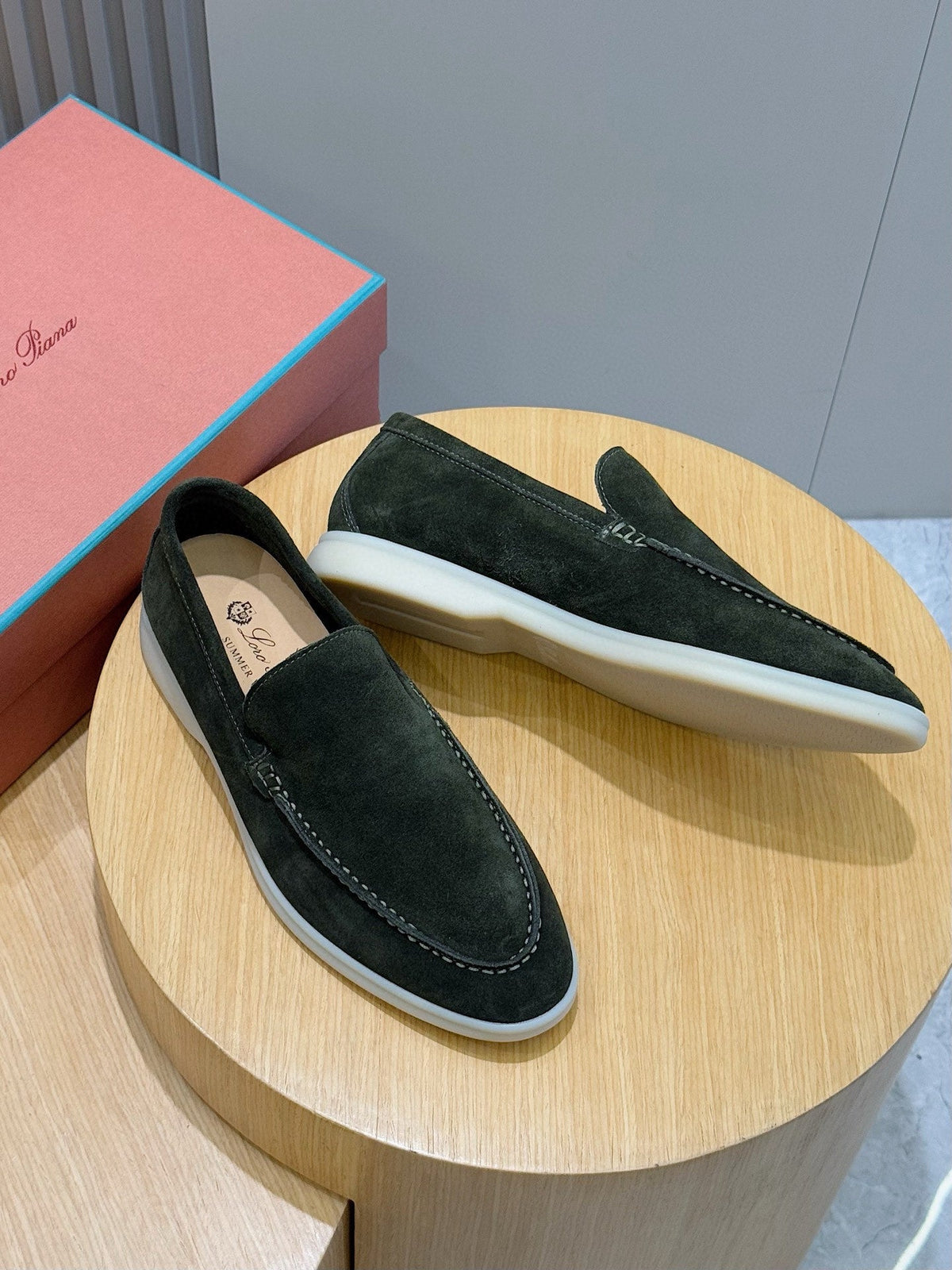 Loro Piana Italian Handmade Suede Driving Shoes
