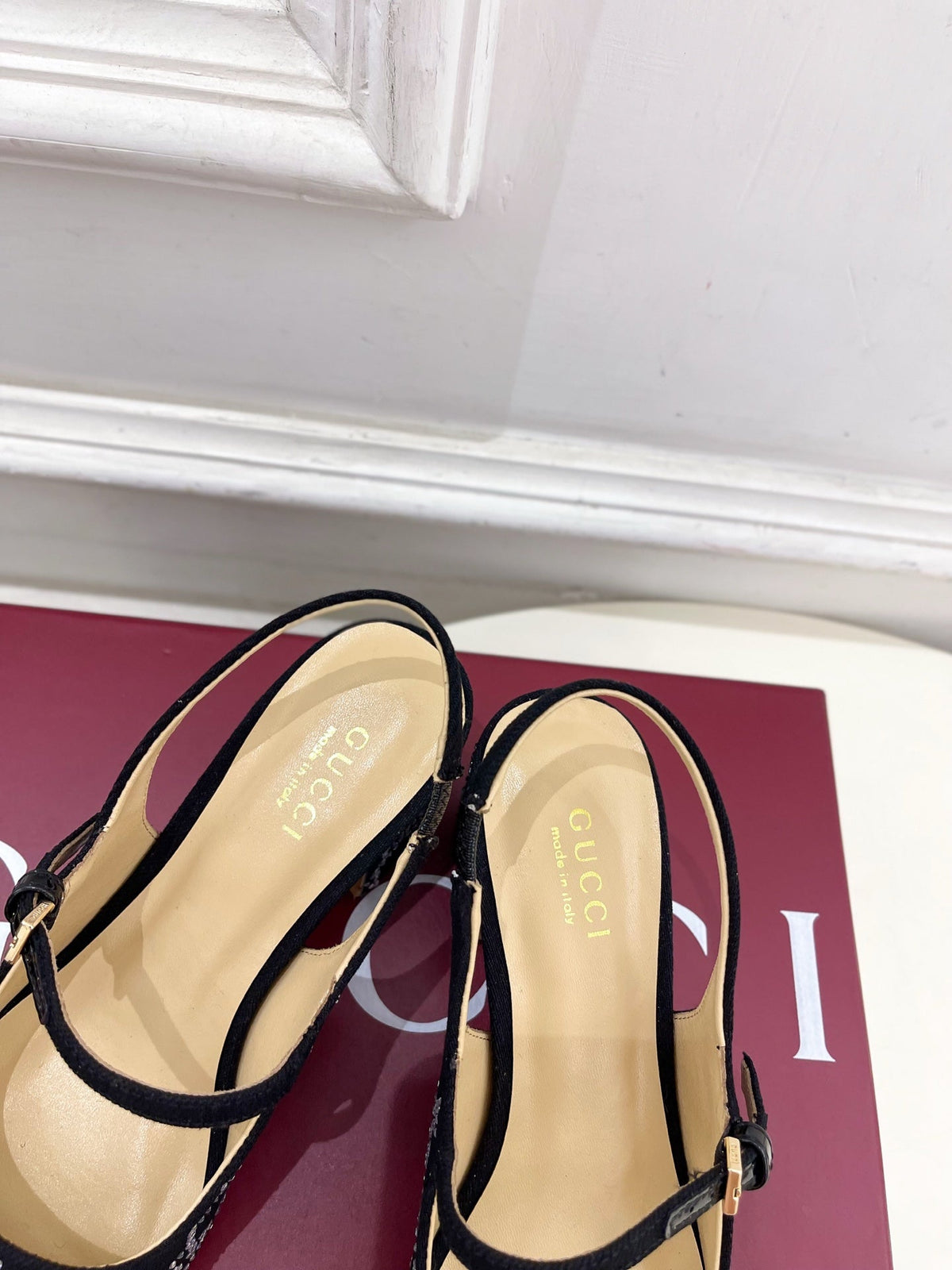 Gucci Classic Horsebit Rhinestone Slingback Sandals – 25SS