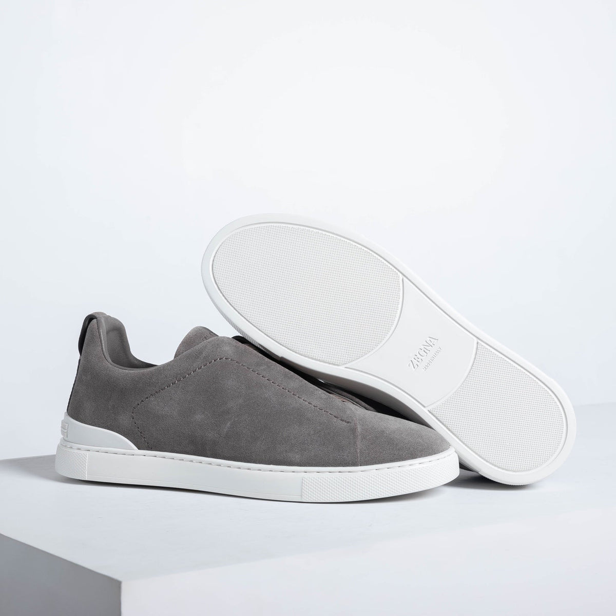 Zegna SECONDSKIN Triple Stitch Low-Top Sneakers
