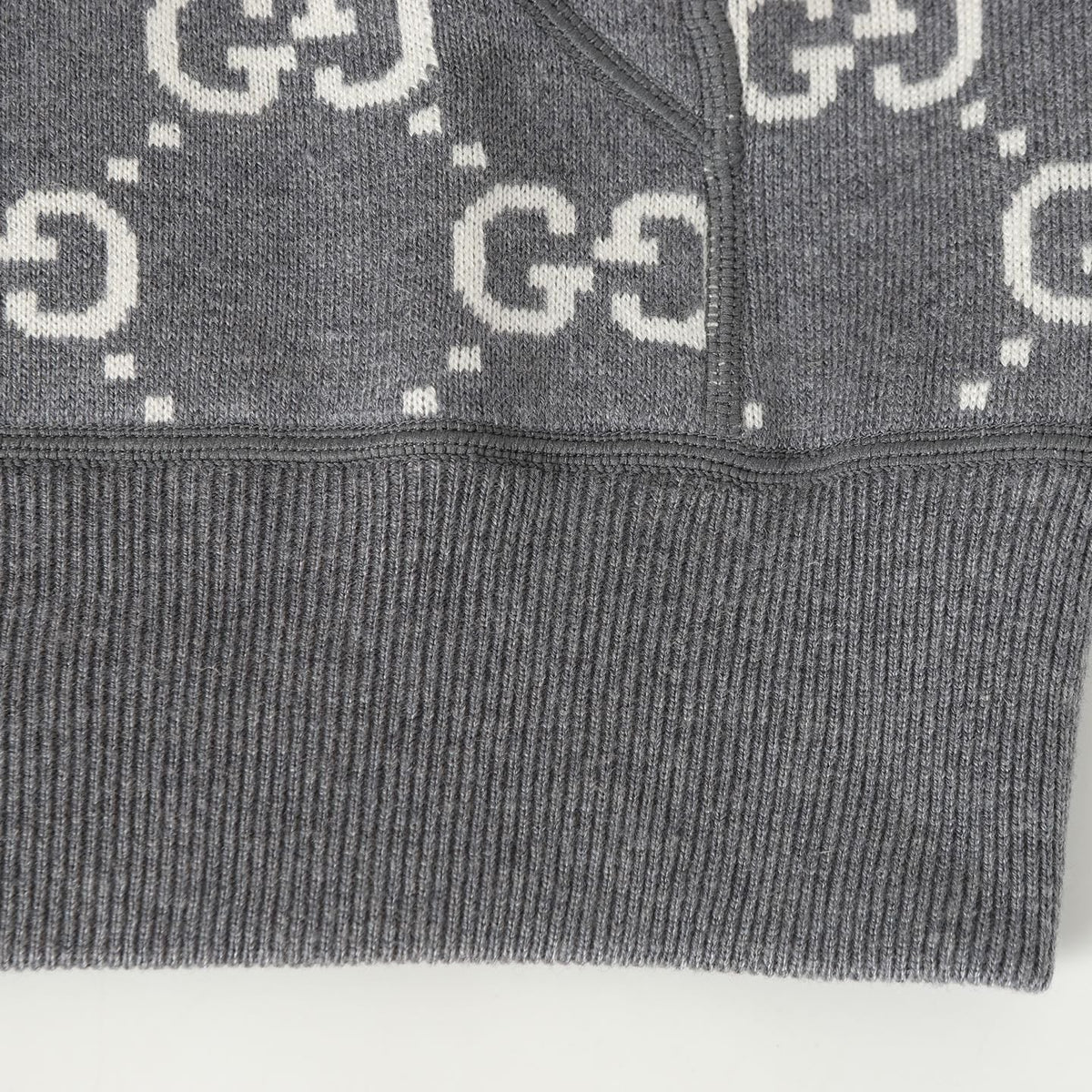 Gucci Reversible GG Cashmere Knit Jacket