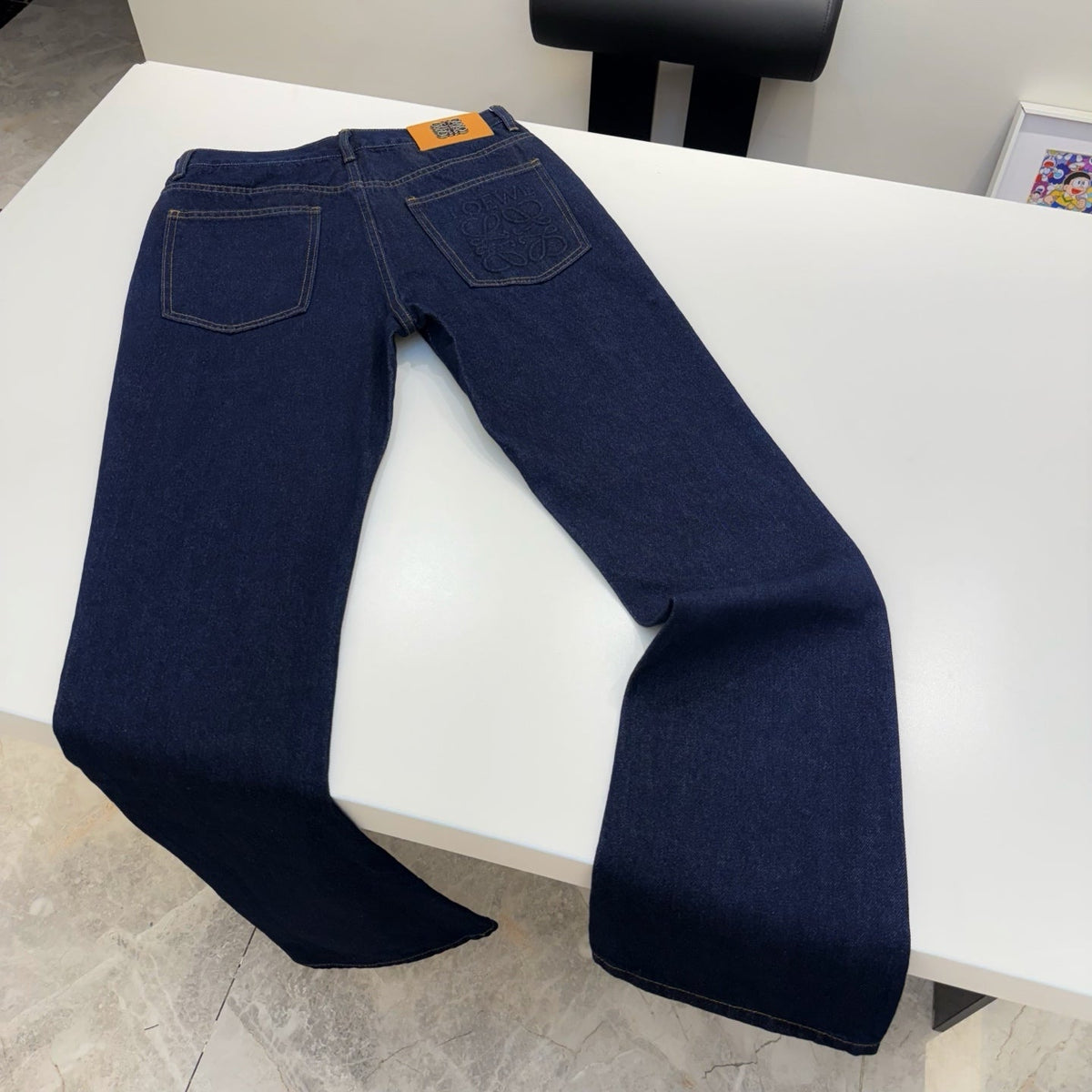 Loewe Embossed Logo Flare Jeans