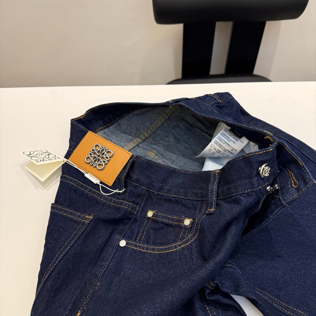 Loewe Embossed Logo Flare Jeans