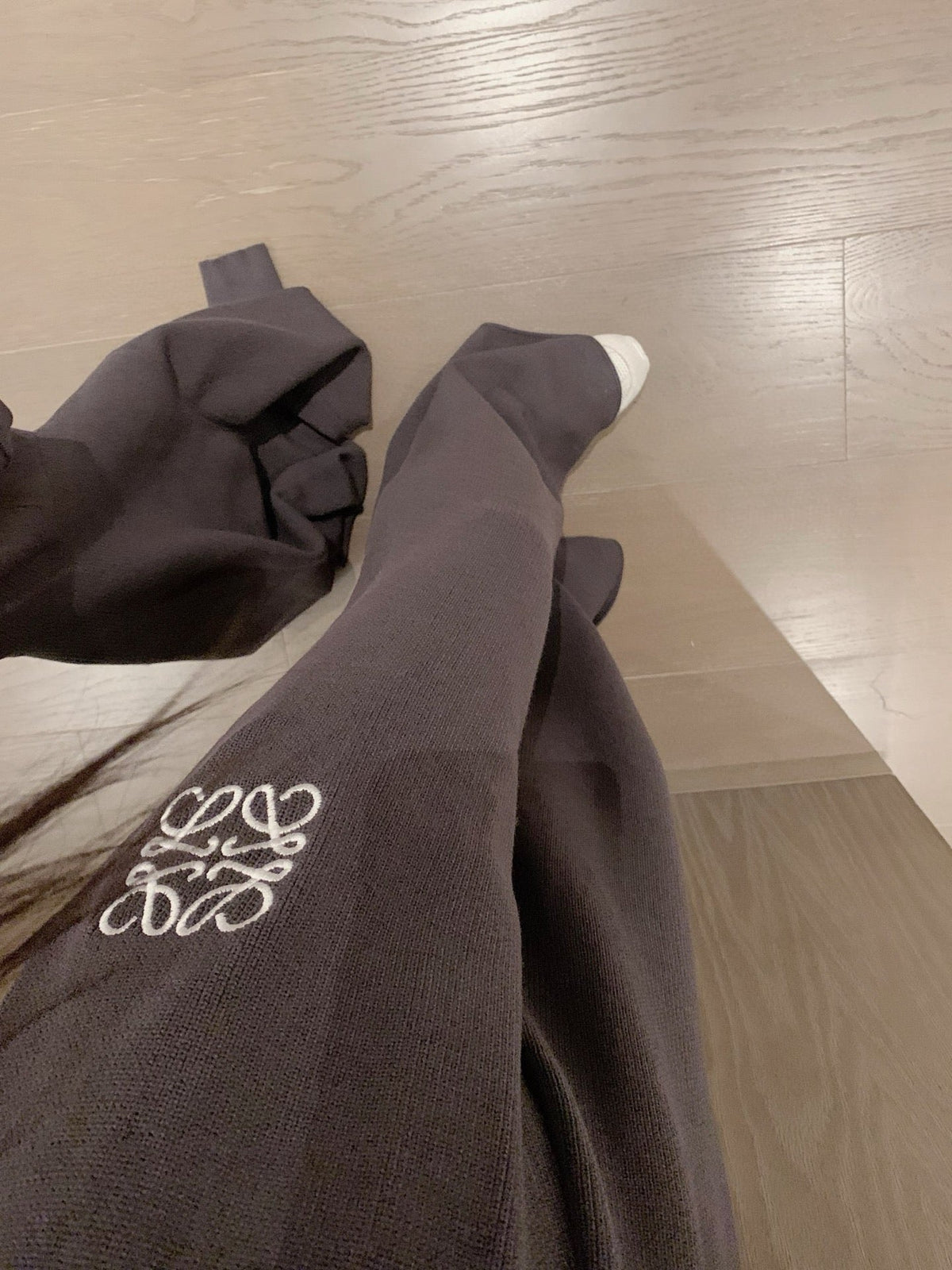 Loewe Classic Logo Embroidered Hooded Knit Set