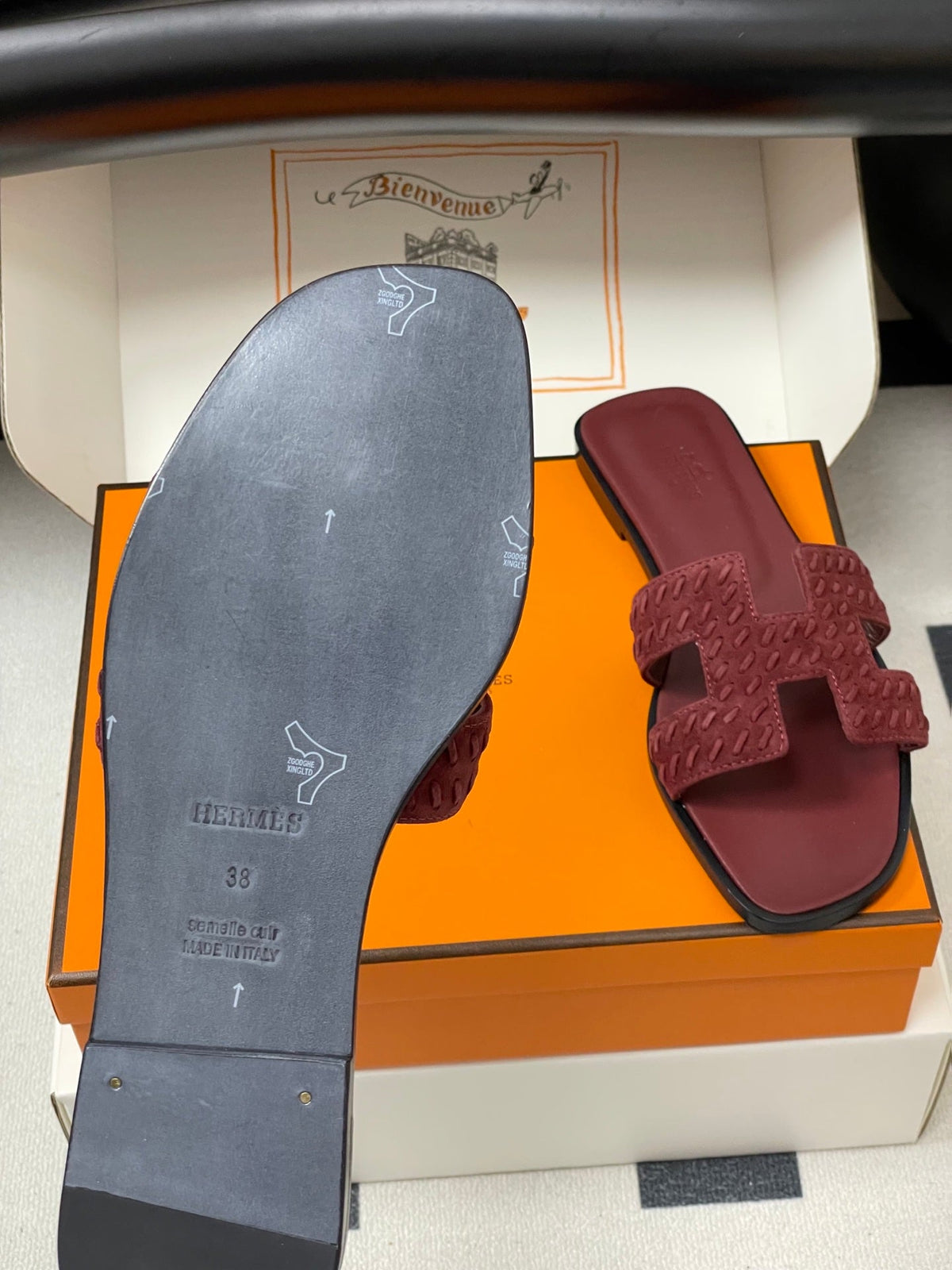 Hermès Oran Woven Suede Sandals – 2025 Collection