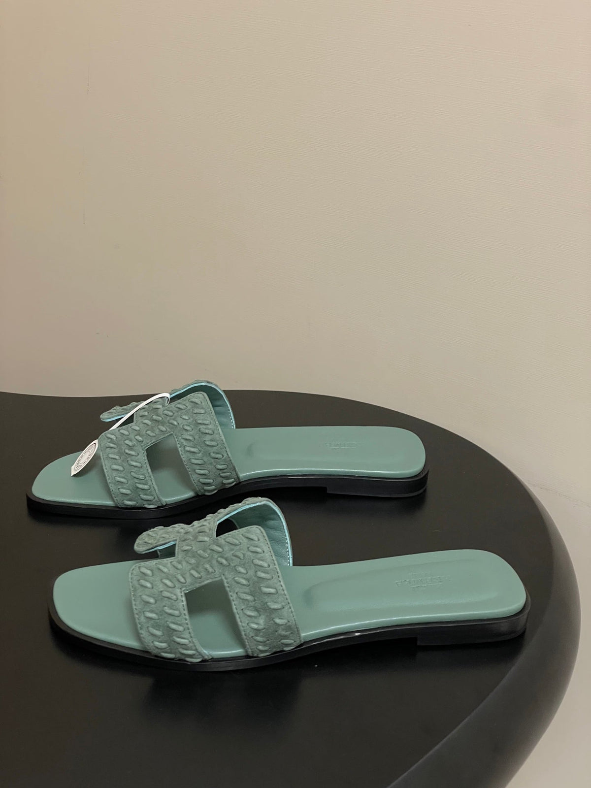 Hermès Oran Woven Suede Sandals – 2025 Collection