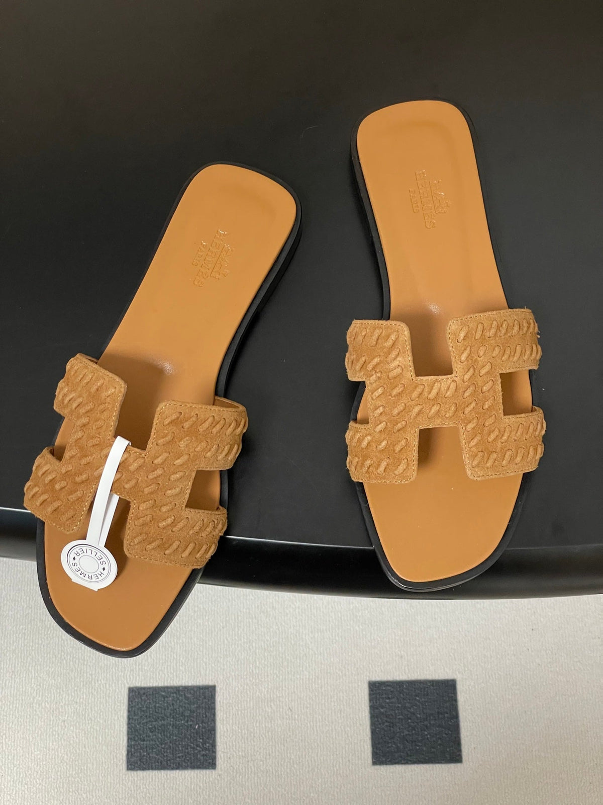 Hermès Oran Woven Suede Sandals – 2025 Collection