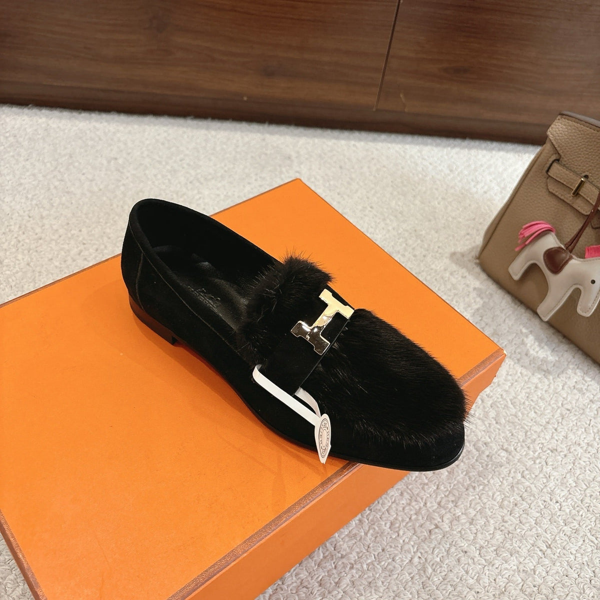 Hermès Mink Suede Loafers & Mules – Autumn/Winter Collection