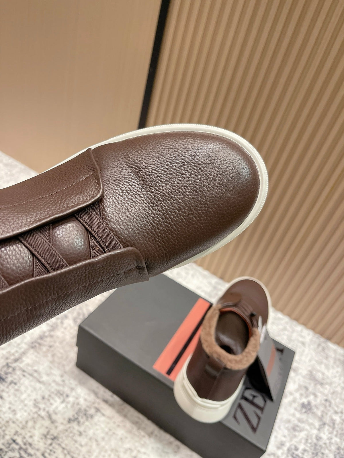 Zegna Triple Stitch High-Top Casual Shoes – 2025SS
