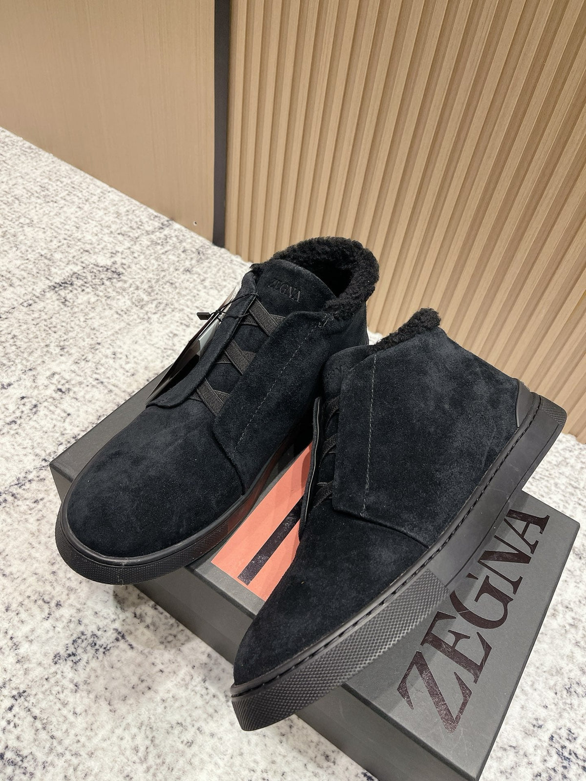 Zegna Triple Stitch High-Top Casual Shoes – 2025SS