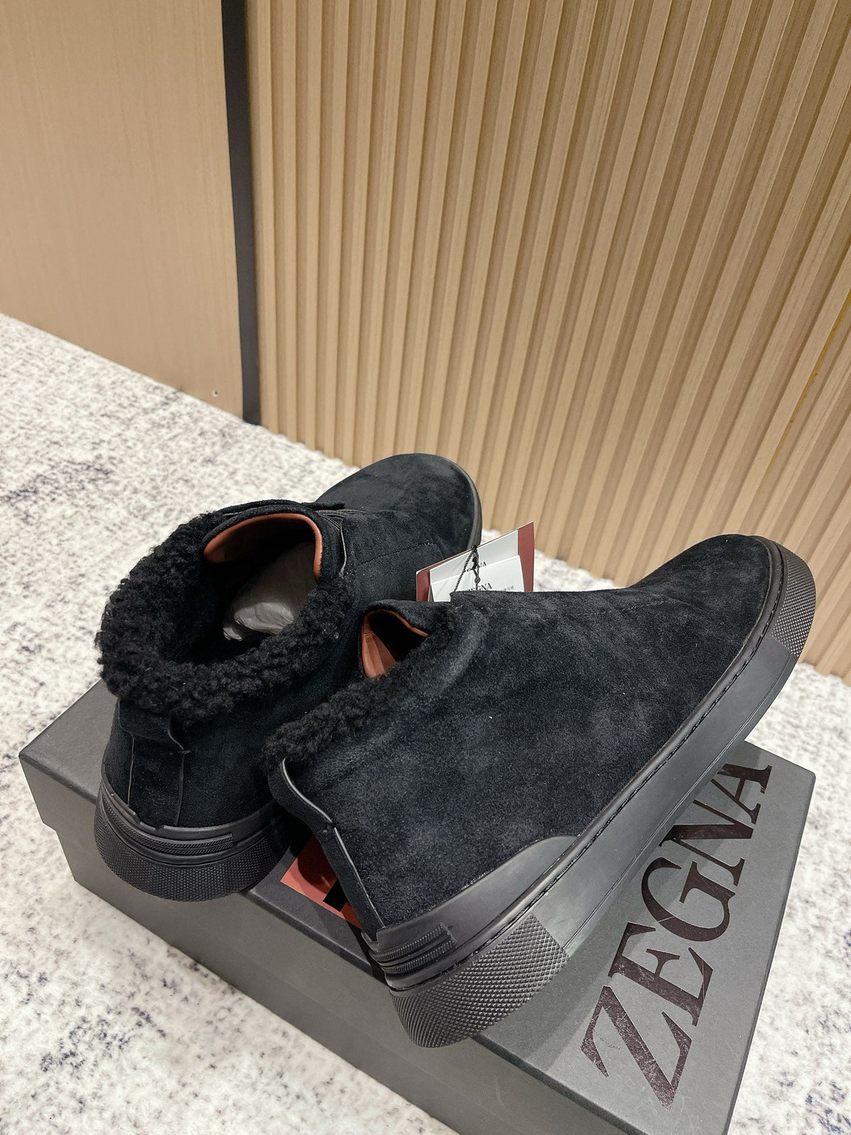 Zegna Triple Stitch High-Top Casual Shoes – 2025SS