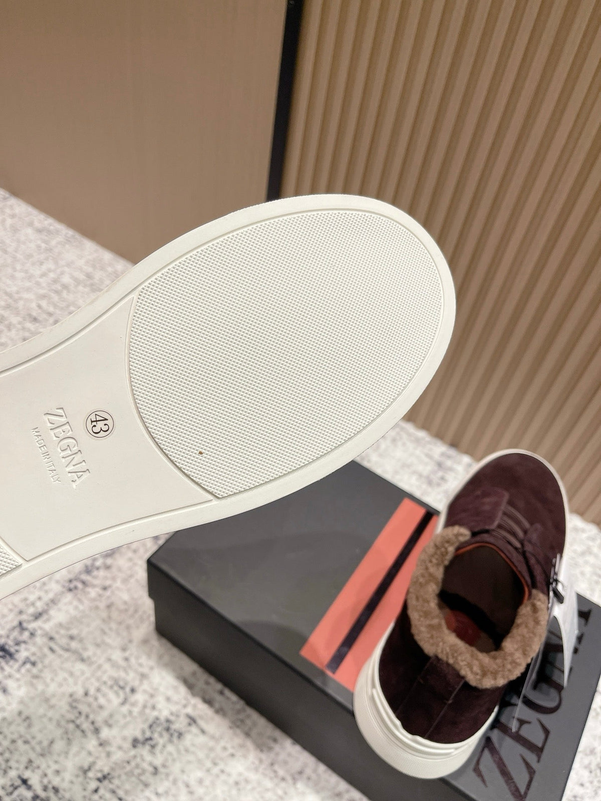 Zegna Triple Stitch High-Top Casual Shoes – 2025SS