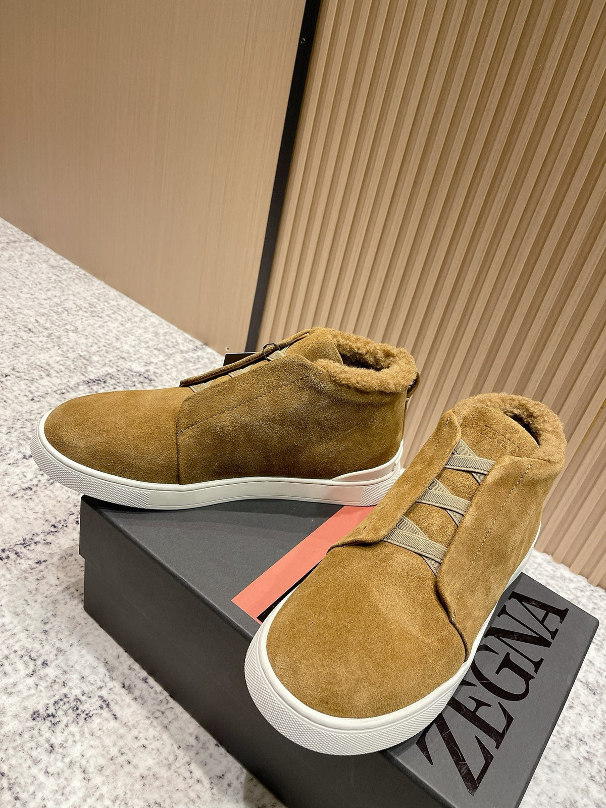 Zegna Triple Stitch High-Top Casual Shoes – 2025SS
